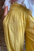 Sundaze Cheesecloth Bloomer Pant Soft Ochre